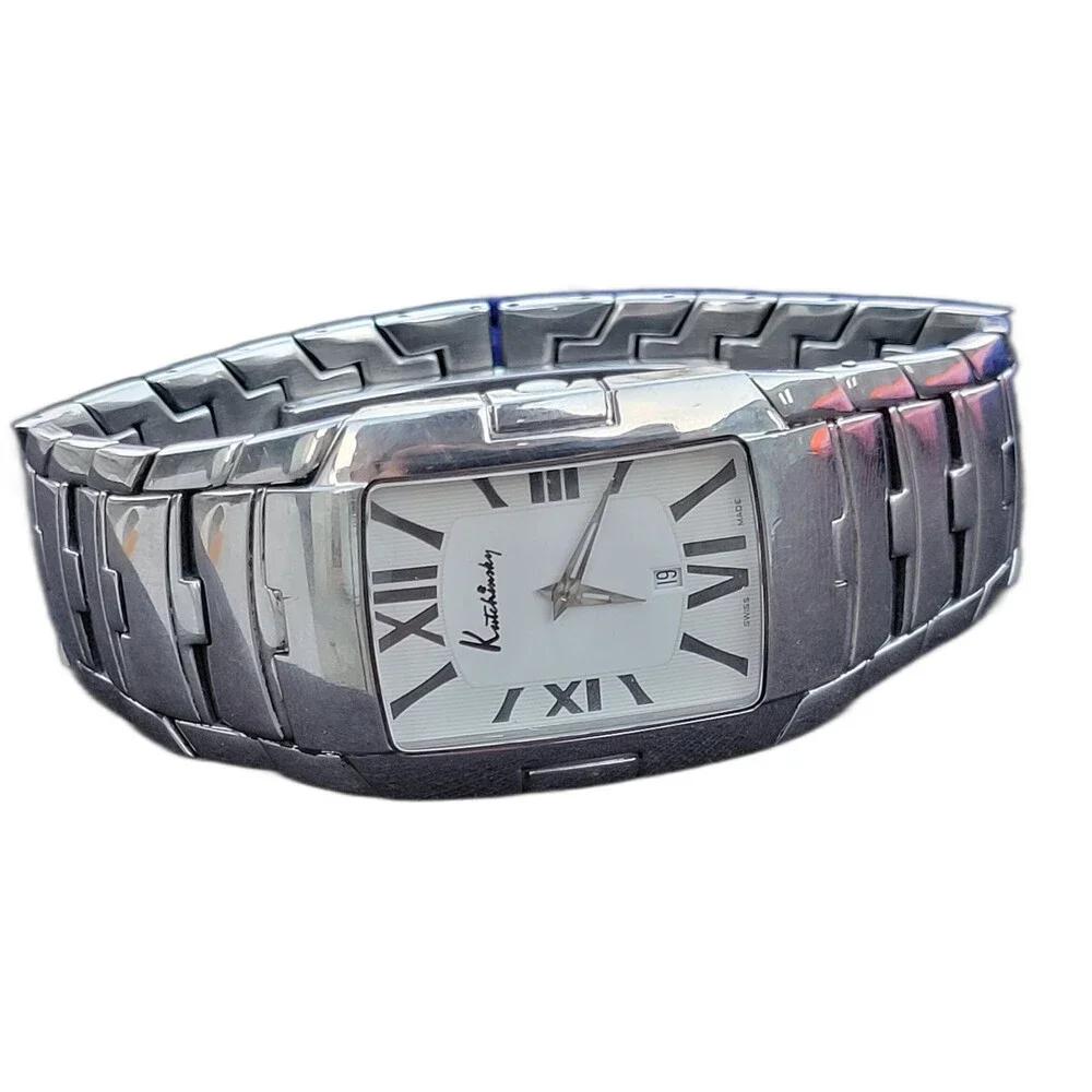 Vintage Kutchinsky by Chopard Silver Tone Stainless Steel Men's Rare